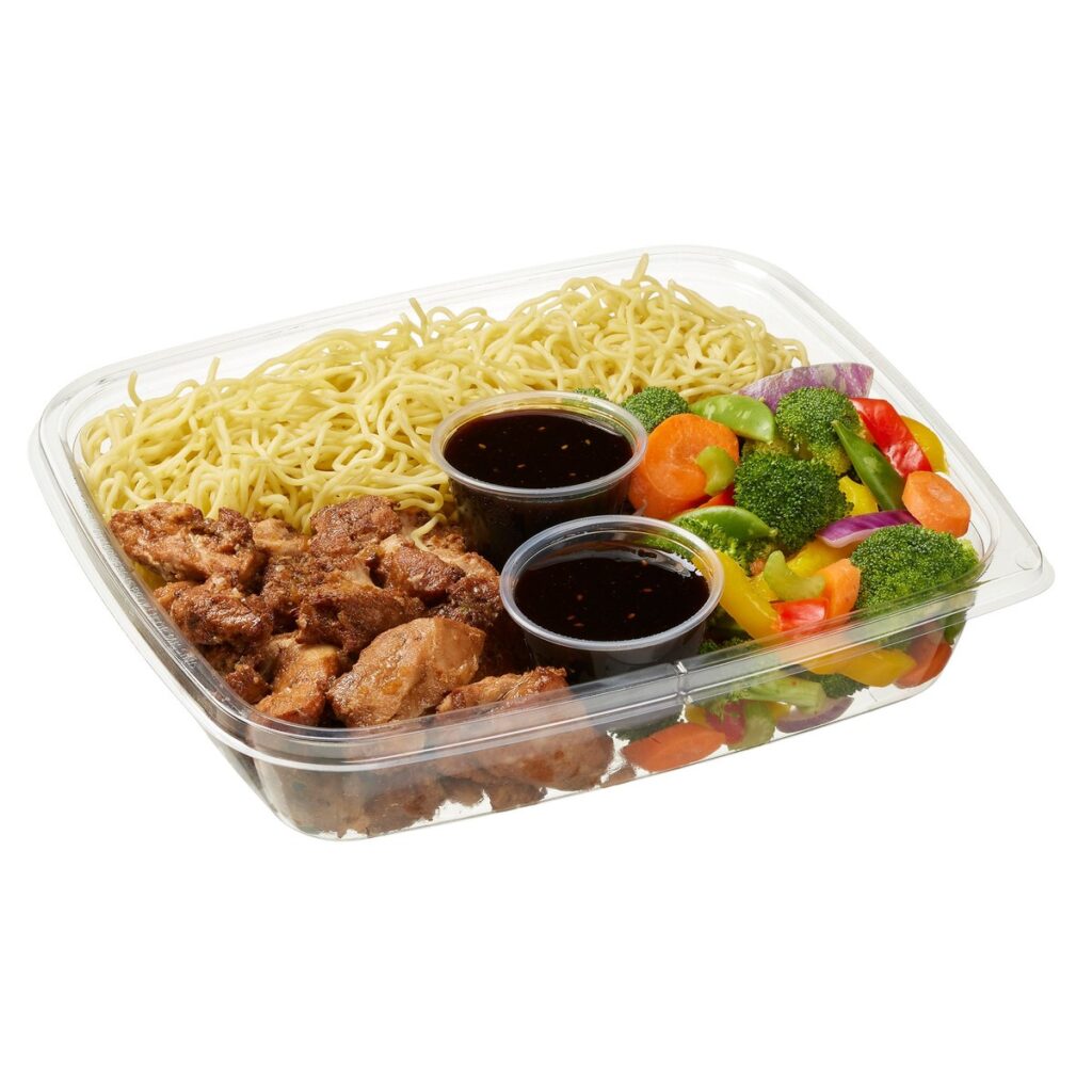 Kirkland Signature Yakisoba Chicken Stir Fry Kit from Costco's deli refrigerated meal kit