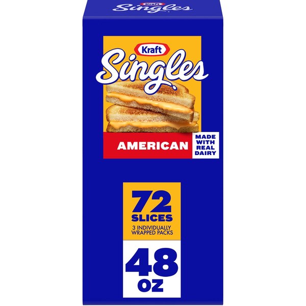 Kraft Singles American Cheese Slices (3 lbs / 72-Count) - $9.36 -> $7.86