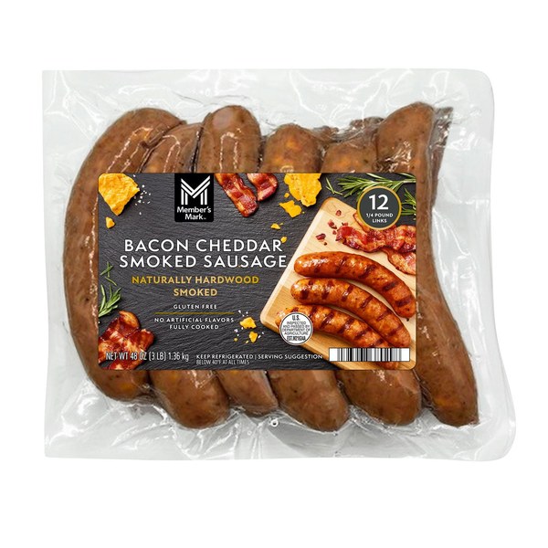 11. Member's Mark Bacon Jalapeño Smoked Sausage — Was $15.67 | Yellow Tag Price: $12.96