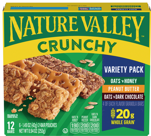 Nature Valley Crunchy Granola Bars Variety Pack - 12 ct