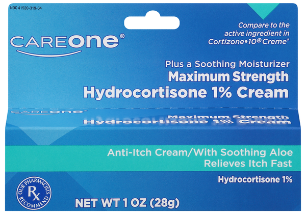 CareOne Anti-Itch with Aloe Hydrocortisone Cream Maximum Strength