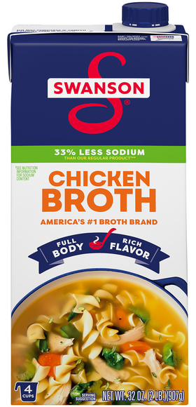 Swanson 33% Less Sodium Chicken Broth