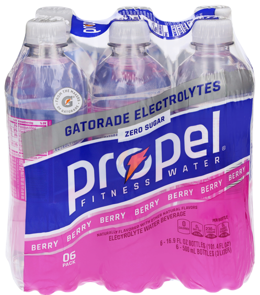 Propel Zero Sugar Berry Electrolyte Water Beverage - 6 pk