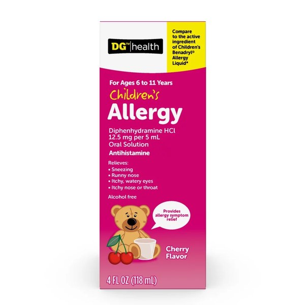 DG Health Allergy & Cold Medicine — ~$2–$5 -