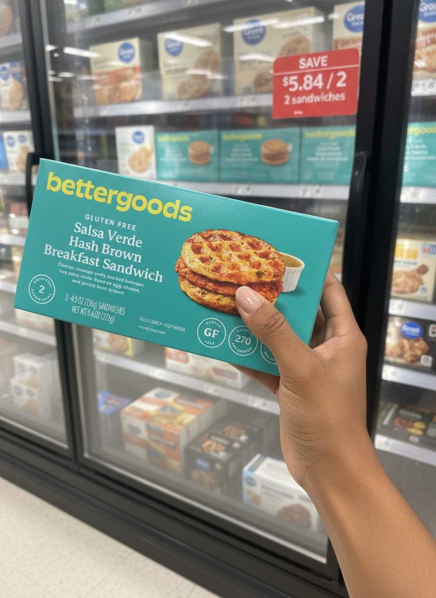 bettergoods Salsa Verde Hash Brown Breakfast Sandwich