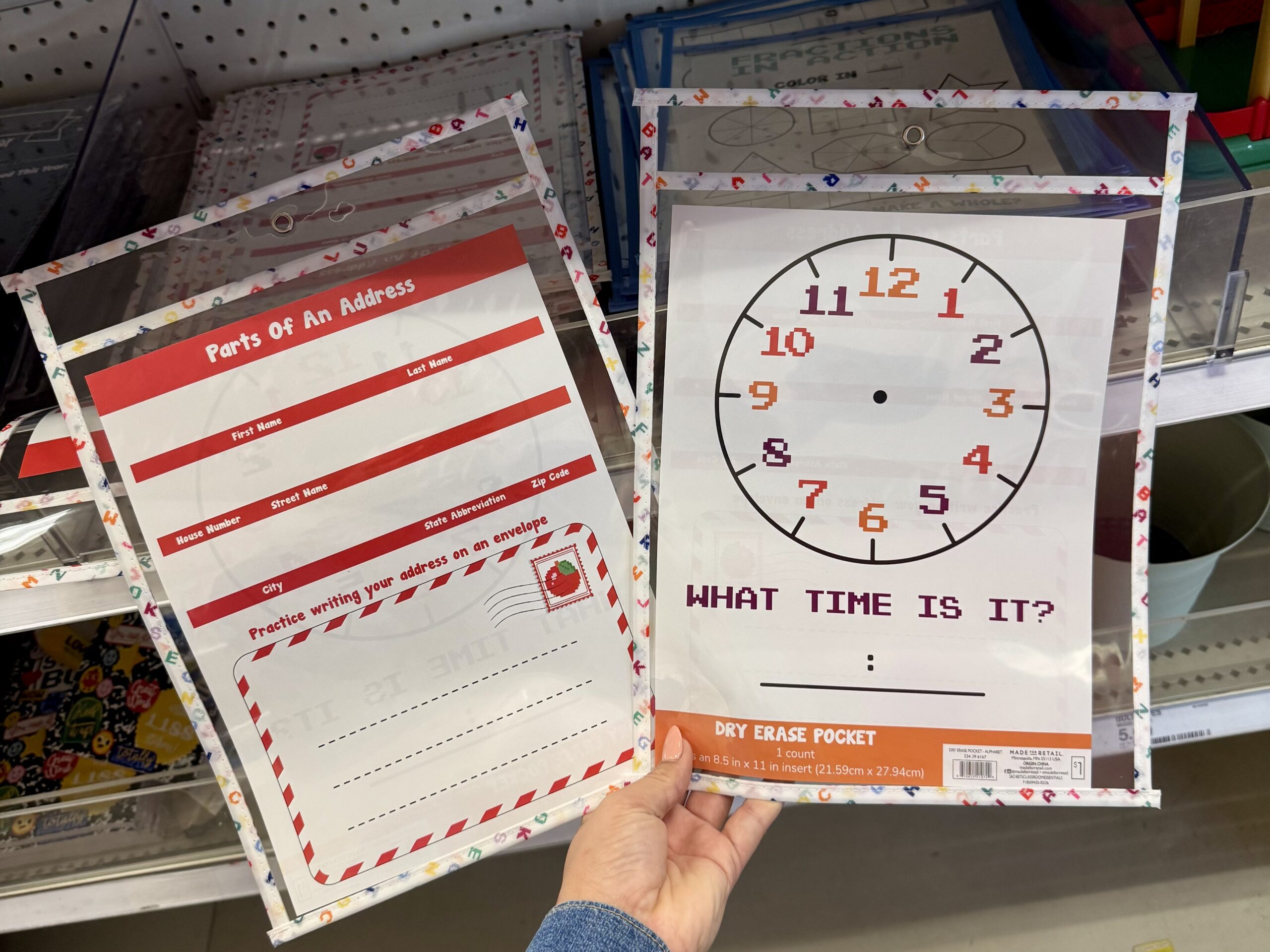 Made For Retail Dry Erase Pocket - in store
