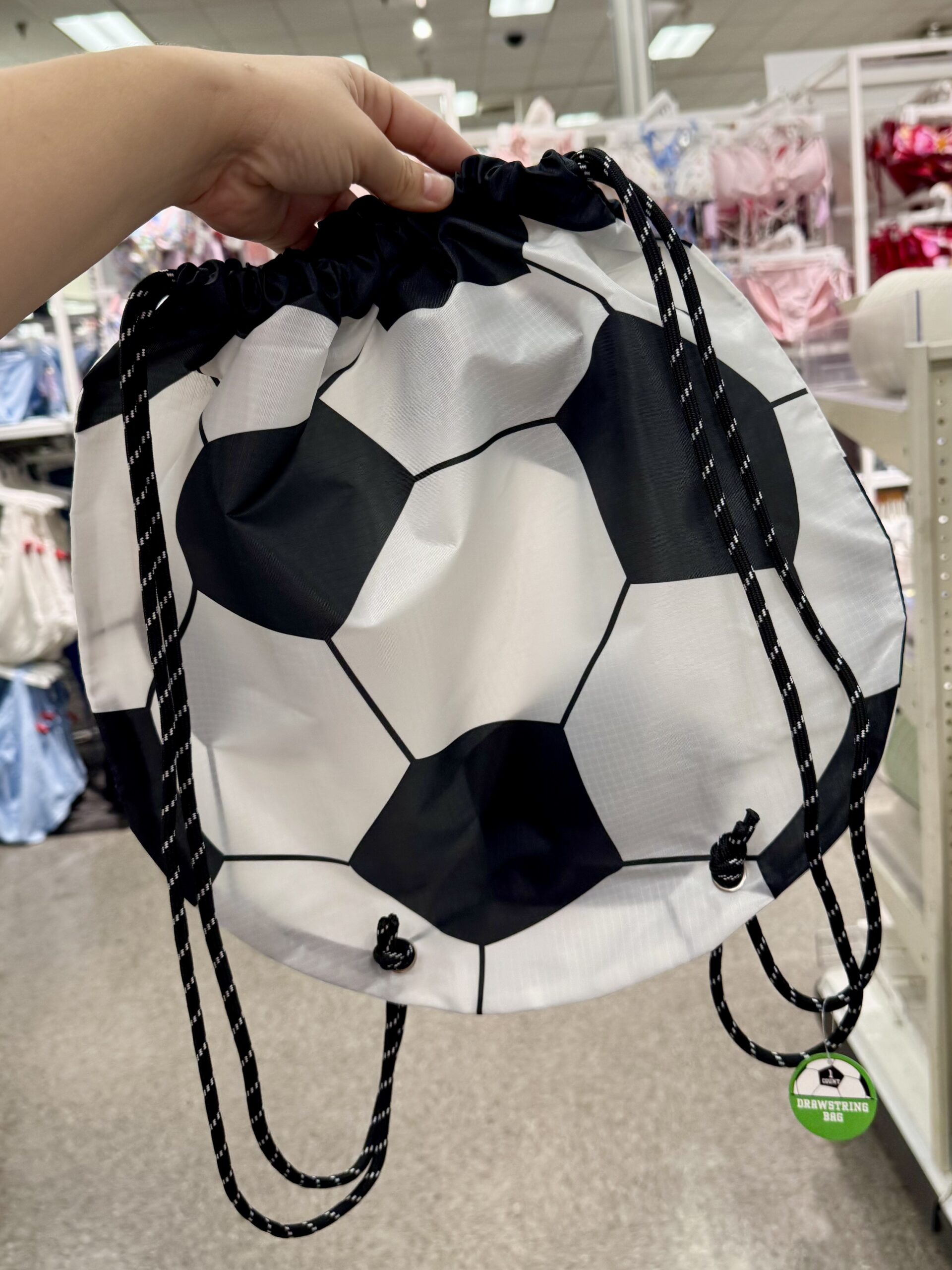 Soccer Drawstring Bag - in store