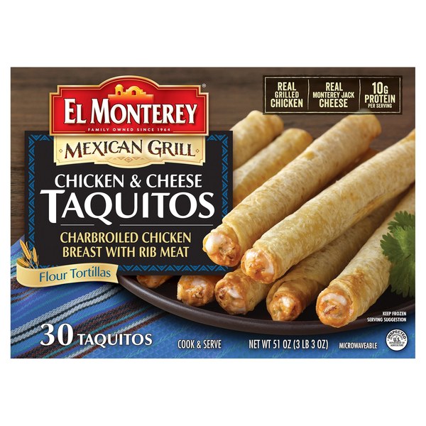 13. El Monterey Chicken & Cheese Taquitos