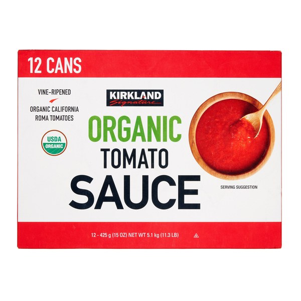 Kirkland Signature Organic Tomato Sauce (12 × 15 oz) — At High Risk of Discontinuation