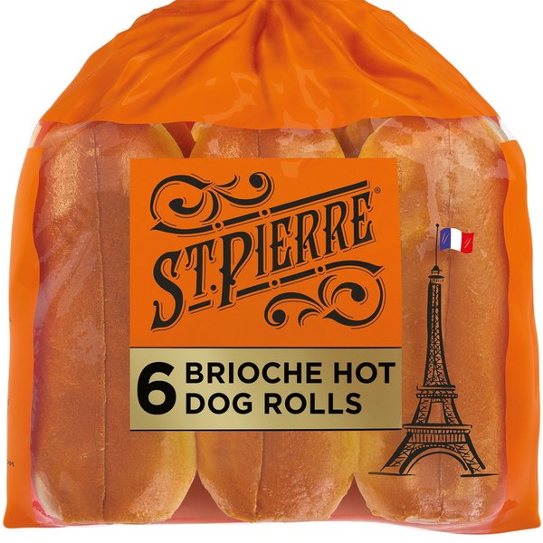 St. Pierre Brioche Hot Dog Buns - $3.98 (pack of 6)