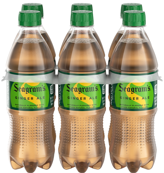 Seagram's Caffeine Free Ginger Ale Soda - 6 pk