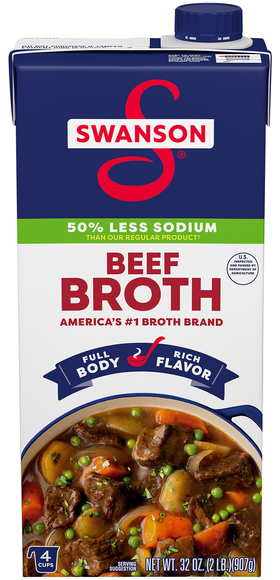 Swanson 50% Less Sodium Beef Broth