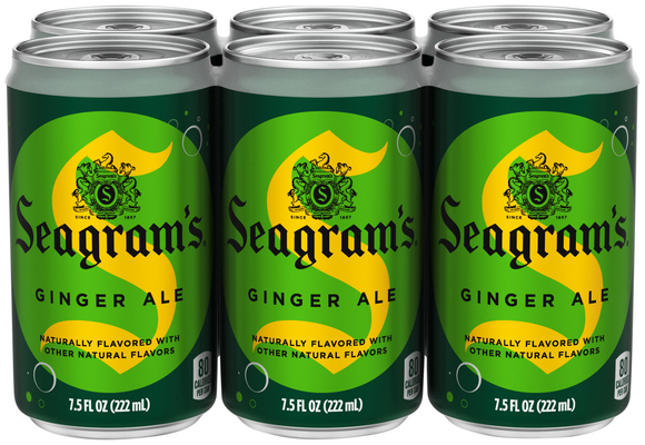 Seagram's Ginger Ale Soda Mini - 6 pk