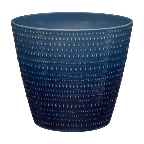 Blue and White Ombre Planter Pot - $3