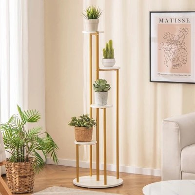 Costway 4-Tier Metal Plant Stand - $32.99