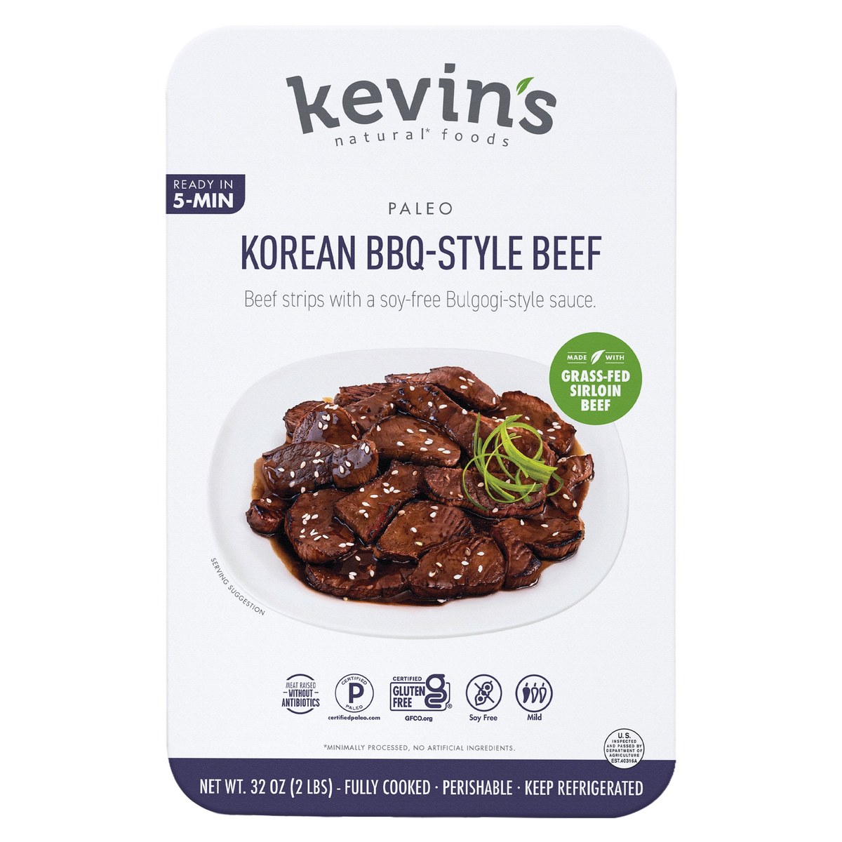 Kevin's Natural Foods Korean BBQ-Style Beef from Costco's refrigerated entree — heat & eat