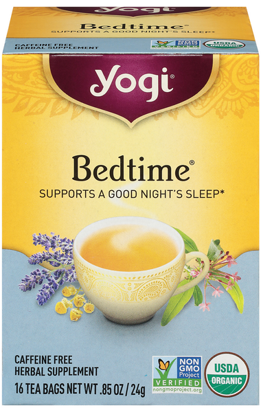 Yogi Organic Caffeine Free Bedtime Herbal Tea Bags