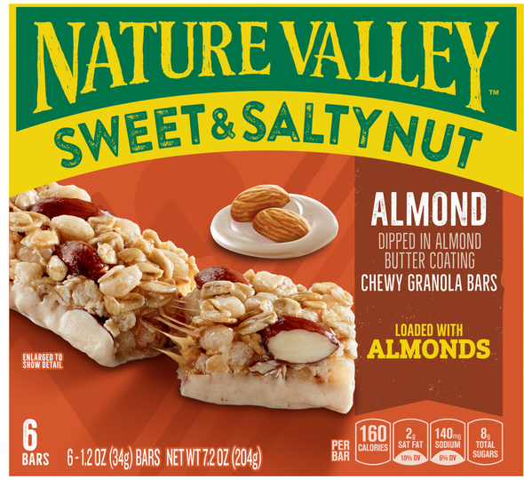 Nature Valley Sweet & Salty Nut Chewy Almond Granola Bars - 6 ct