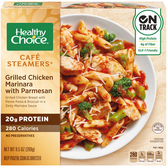 Healthy Choice Cafe Steamers Grilled Chicken Marinara with Parmesan Meal