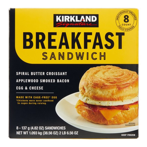 8. Kirkland Signature Breakfast Sandwiches
