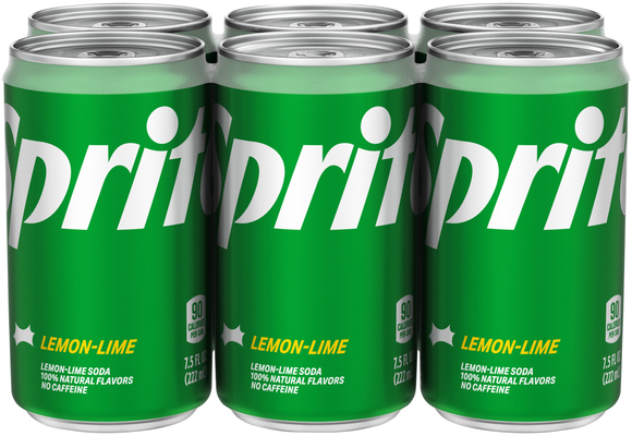Sprite Lemon Lime Soda Mini Cans - 6 pk