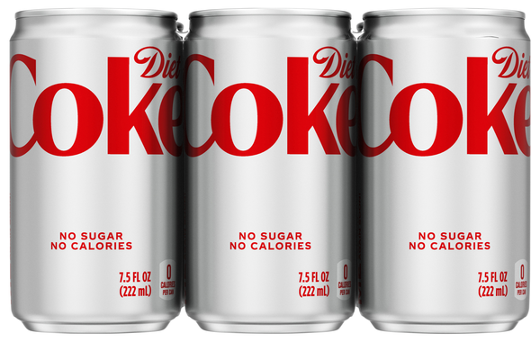 Diet Coke Cola Soda Mini - 6 pk
