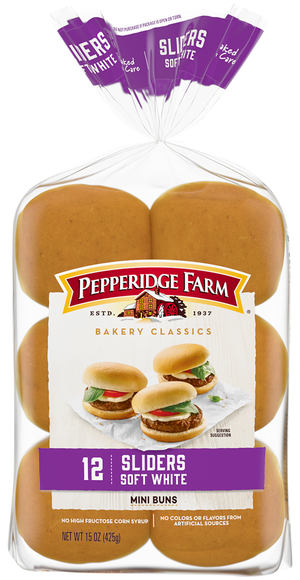 Pepperidge Farm Bakery Classics White Mini Slider Buns - 12 ct