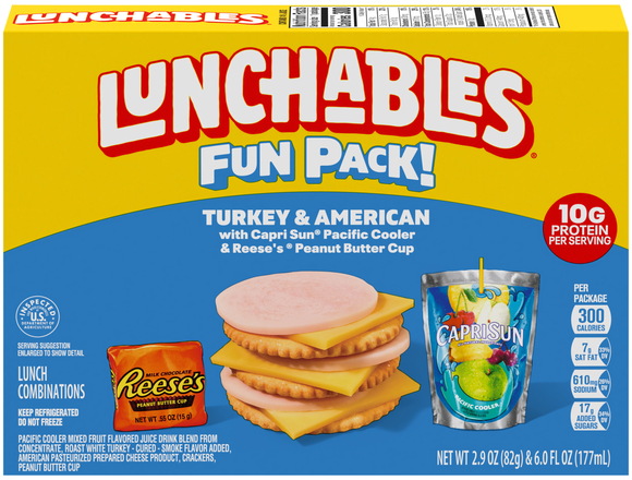 Lunchables Cracker Stackers Turkey & American with Capri Sun
