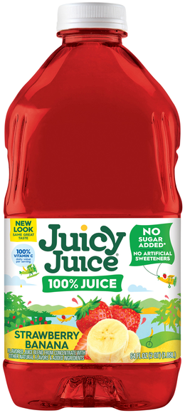 Juicy Juice No Sugar Added 100% Strawberry Banana Juice