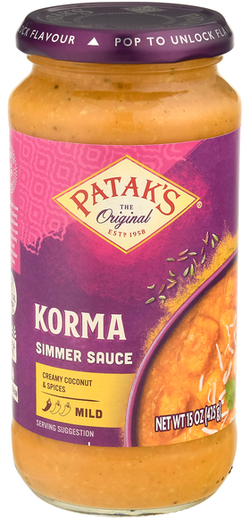 Patak's Mild Korma Simmer Sauce