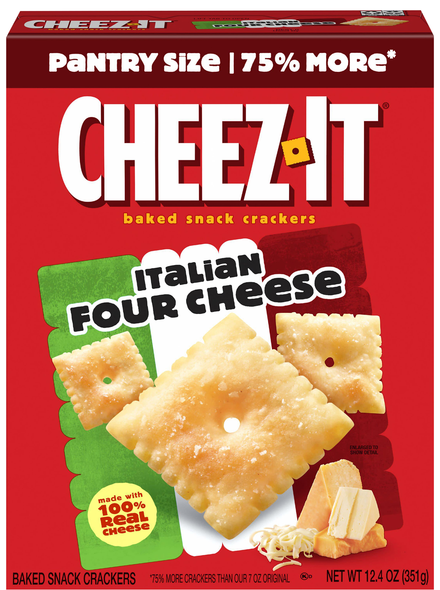 Cheez-It Italian Four Cheese Baked Crackers