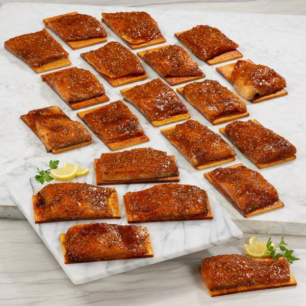 Cedar Planked Salmon Portions (20 × 6 oz) – $149.99
