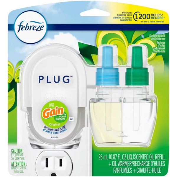 Febreze Plug Oil Warmer or Bathroom Air Freshener — $3.44 -> $1.44