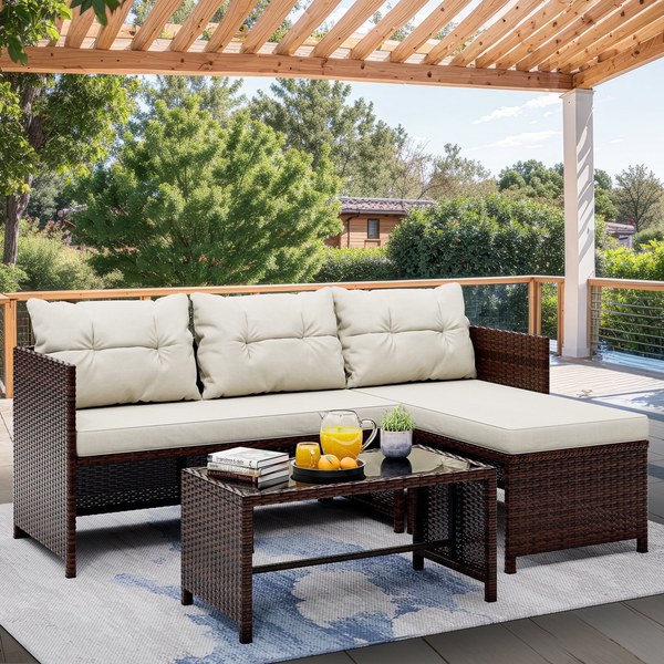 Walsunny 3-Piece Patio Furniture Set - $110
