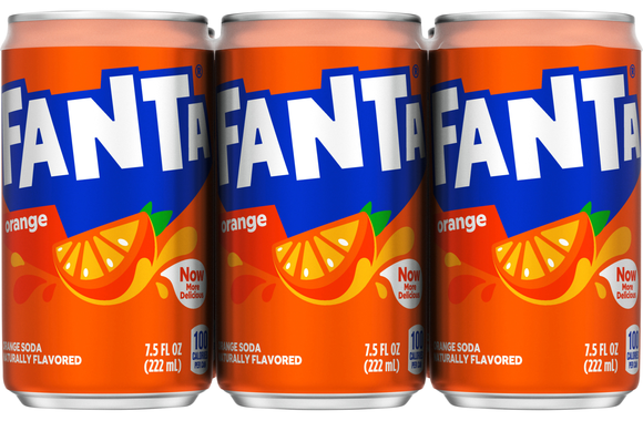 Fanta Orange Soda - 6 pk