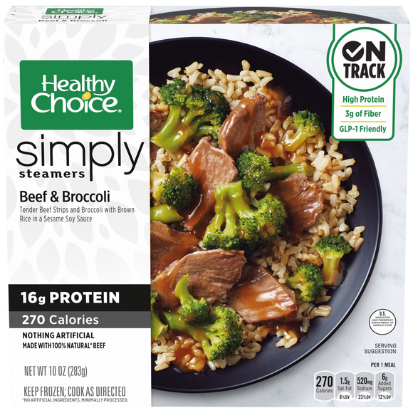 Healthy Choice Simply Steamers Beef & Broccoli Frozen Meal
