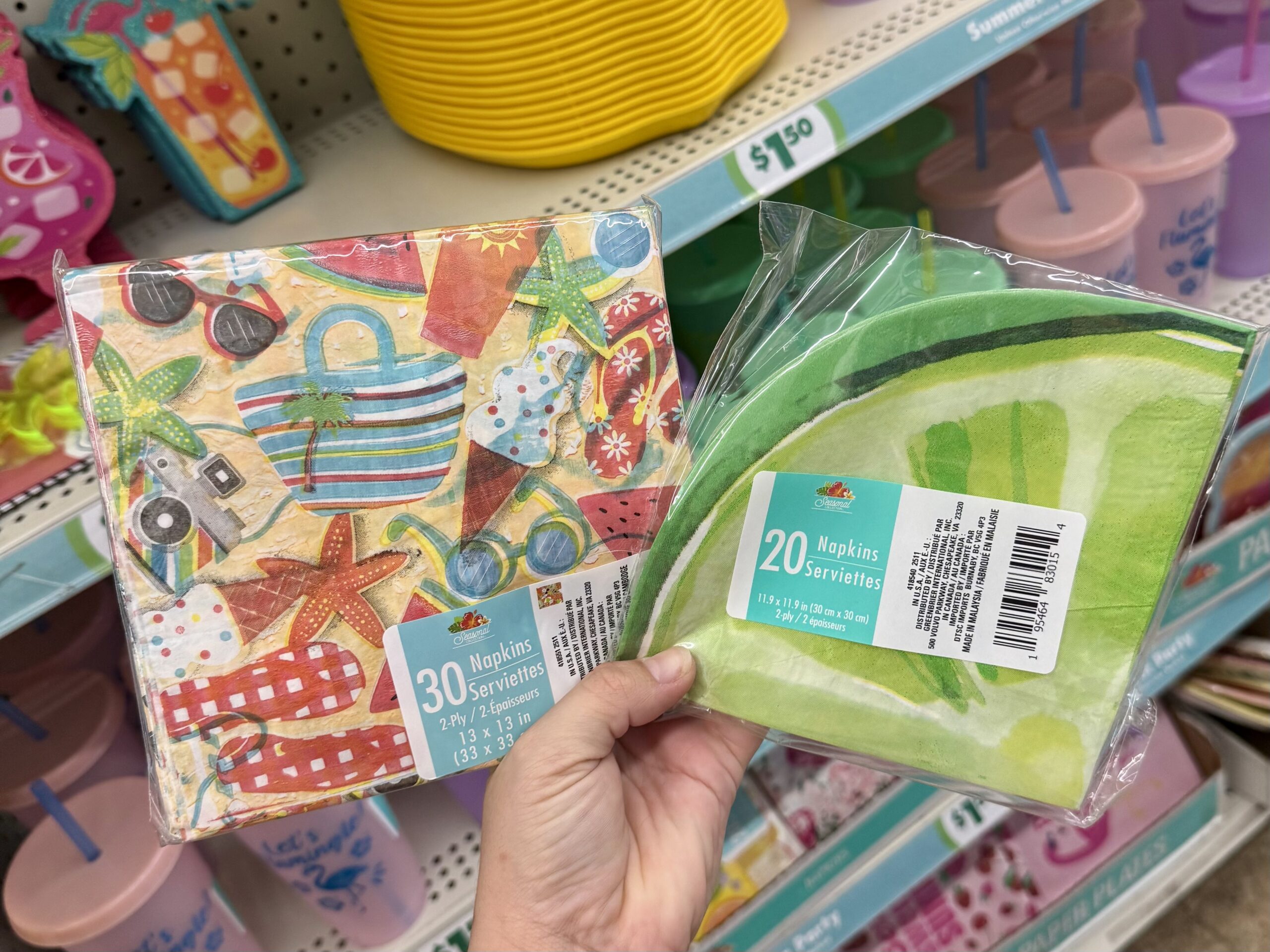 Summer Party Supplies - in store