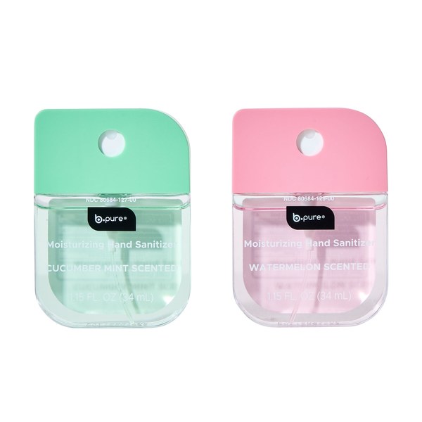 B. Pure Hand Sanitizer Spray (square bottle, hydrating scents) - $1.25 - Dupe of Touchland