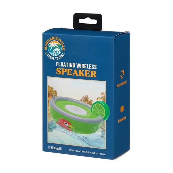 Margaritaville Parrot Printed Floating Wireless Bluetooth Speaker - $6