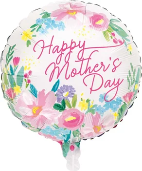 17" Painted Blooms Mother's Day Round Balloon