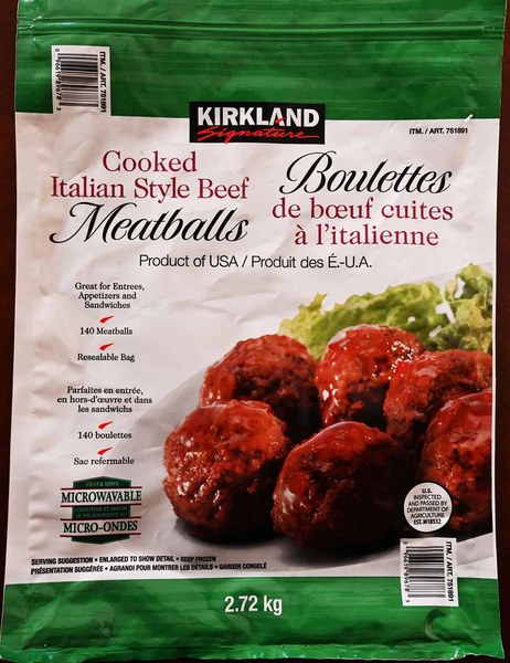 Costco grocery pick 10: Kirkland Signature Italian Style Meatballs