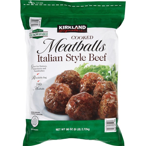 18. Kirkland Signature Italian Style Meatballs (Beef)
