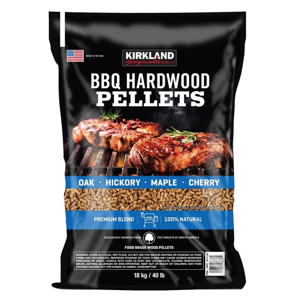Kirkland Signature Premium Blend BBQ Hardwood Pellets (40 lb) – $20.99