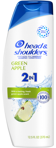 Head & Shoulders Dandruff Green Apple Scent 2-in-1 Shampoo & Conditioner