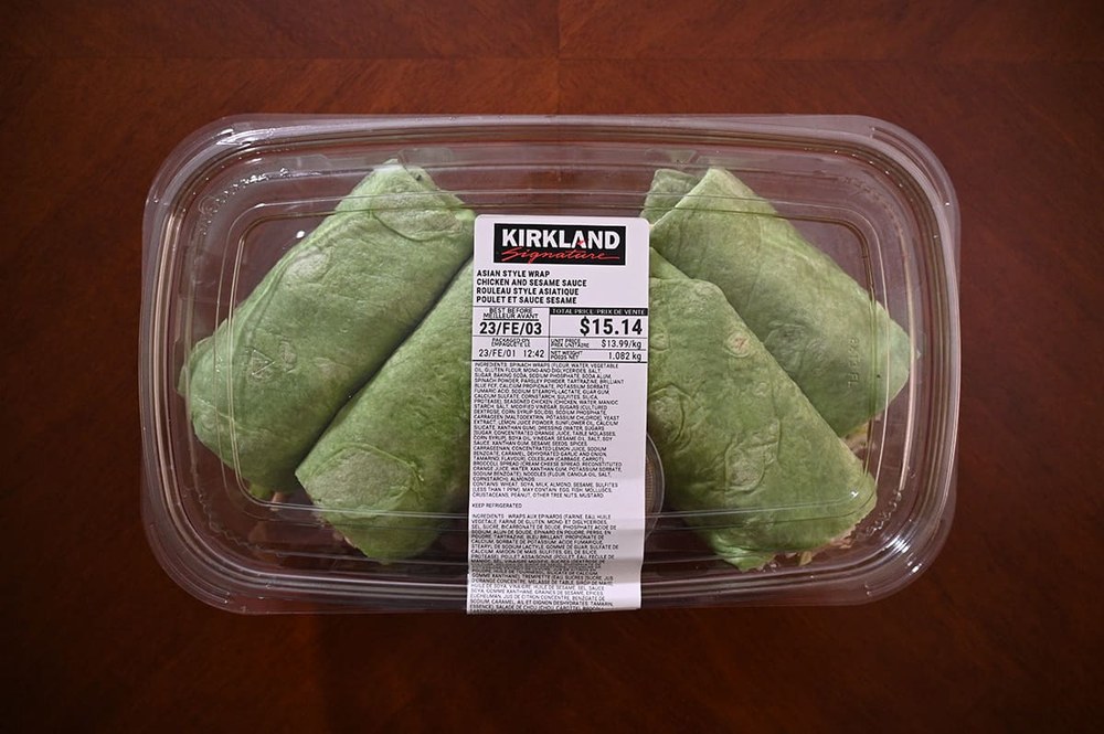 Kirkland Signature Rotisserie Chicken Asian Wraps — Costco prepared meal