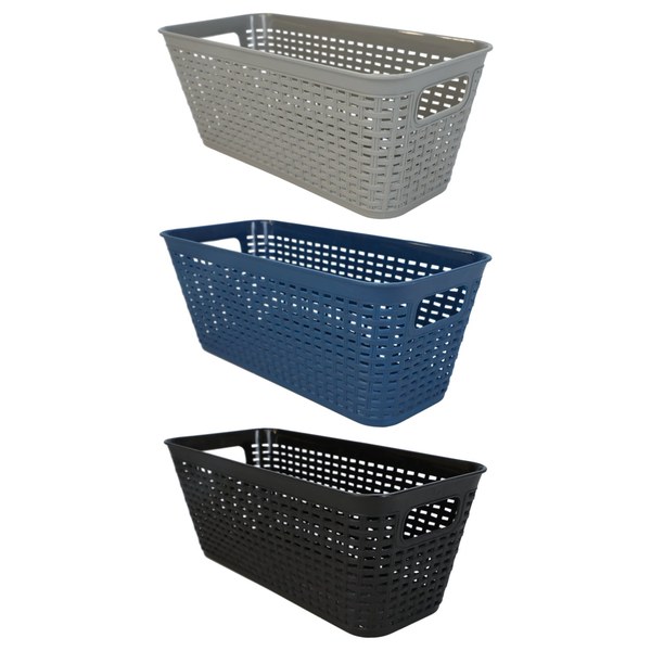 Storage Essentials Plastic Woven Baskets with Handle - $1.50