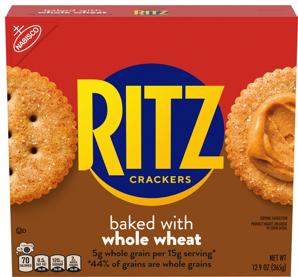 Nabisco Ritz Whole Grain Wheat Crackers