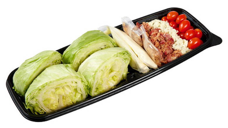 Costco Steakhouse Wedge Salad with Bacon and Dressing - new 2026 grab-and-go format
