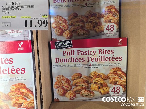 20. Cuisine Adventures Puff Pastry Bites (Various Flavors)