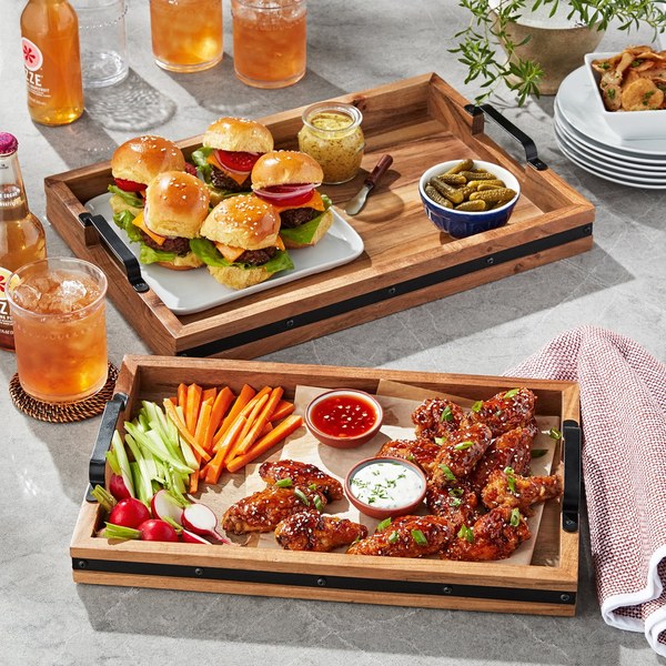 Member's Mark Acacia Wood Rectangular Serving Trays (2-Pack) - $24.94 -> $19.94